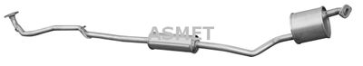 Средний глушитель выхлопных газов ASMET 22.009 для DAIHATSU CUORE