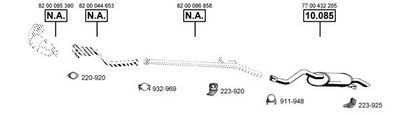 Изпускателна система ASMET RE100450