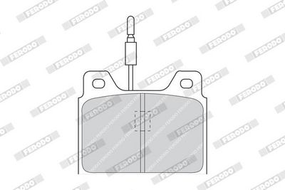 BREMSBELAGSATZ SCHEIBENBREMSE FERODO FDB71 1