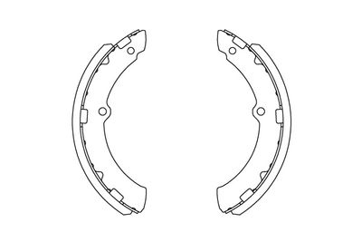 KAVO PARTS KBS-9945 Ремкомплект барабанных колодок для TOYOTA DYNA c бортовой платформой/ходовая часть (KD_, LY_, _Y2_, _U 4.0 D4d 4WD (XZU6_, XZU7_, XZU4_)