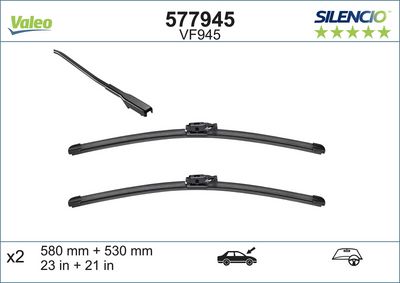 Pióro wycieraczki VALEO 577945