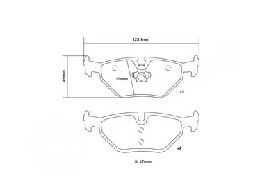 SET PLACUTE FRANA DE PERFORMANTA BREMBO 07B31526 2