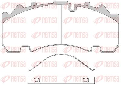 Brake pad set, disc brake