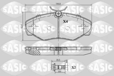 SASIC 6214007 Тормозные колодки и сигнализаторы  для NISSAN PRIMASTAR (Ниссан Примастар)