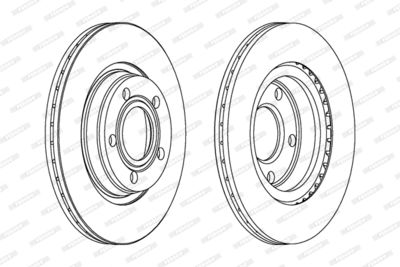 FERODO DDF1003 Тормозные диски для VW PASSAT B5 Variant (3B5)