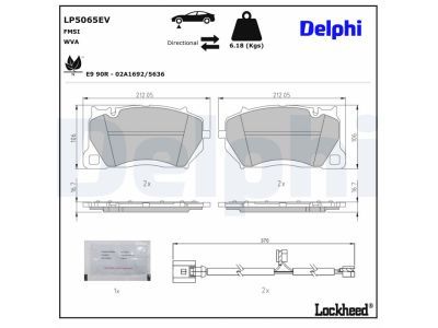 Brake Pad Set, disc brake LP5065EV