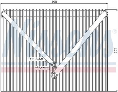 EVAPORATOR AER CONDITIONAT NISSENS 92257 4