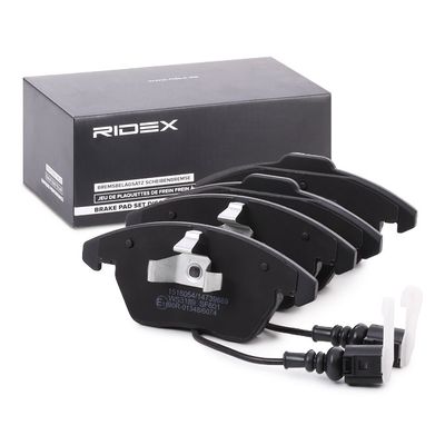 комплект спирачно феродо, дискови спирачки RIDEX 402B1336