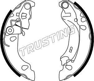 TRUSTING 034.107 Ремкомплект барабанных колодок  для FIAT PANDA (169_) 1.2 (169AXF2A, 169AXF1A)
