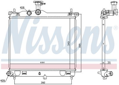 RADIATOR RACIRE MOTOR NISSENS 67610 5