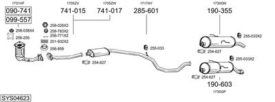 Układ wydechowy BOSAL SYS04623