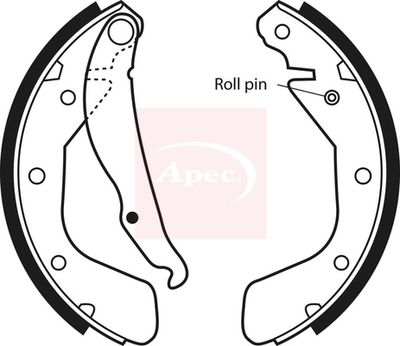 APEC Brake Shoe Set SHU494