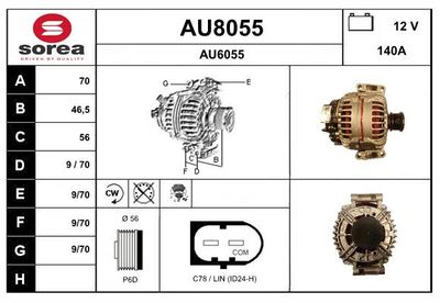 GENERATOR SNRA AU8055