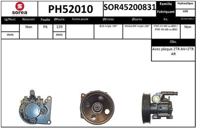 HYDRAULIKPUMPE LENKUNG SNRA PH52010