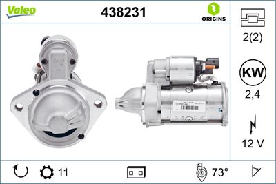 Startmotor VALEO 438231