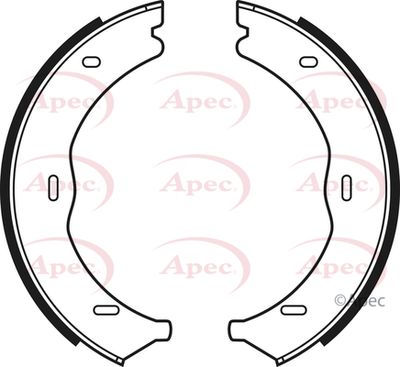 Brake Shoe Set, parking brake APEC SHU685