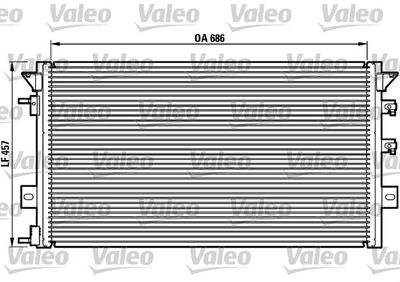 VALEO 817073 Радіатор кондиціонера для CHRYSLER (Крайслер)