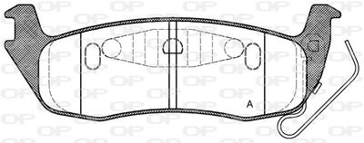 Комплект тормозных колодок, дисковый тормоз OPEN PARTS BPA1106.10 для JEEP COMMANDER