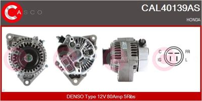 Генератор CASCO CAL40139AS для HONDA PRELUDE