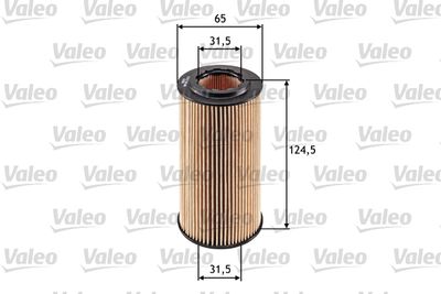 Масляный фильтр VALEO 586541 для VOLVO V50