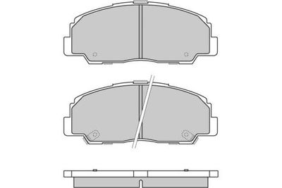 Комплект тормозных колодок, дисковый тормоз E.T.F. 12-0639 для DAIHATSU FEROZA