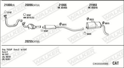 ABGASANLAGE WALKER CIK005595BB