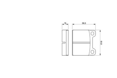 Комплект тормозных колодок, дисковый тормоз BOSCH 0 986 460 346 для ALFA ROMEO ALFETTA