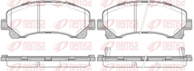 Комплект тормозных колодок, дисковый тормоз REMSA 1407.00 для ISUZU D-MAX