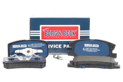 комплект спирачно феродо, дискови спирачки BORG & BECK BBP1758