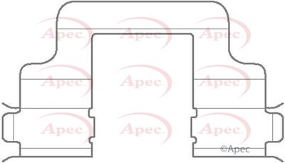 Accessory Kit, disc brake pad APEC KIT1130