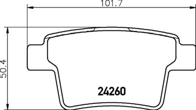 Комплект тормозных колодок, дисковый тормоз DON PCP1139 для BYD M6