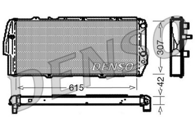 DENSO DRM02040 Радиатор охлаждения двигателя  для AUDI V8 (Ауди В8)