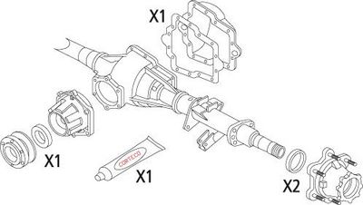 SET GARNITURI DIFERENTIAL CORTECO 19536273