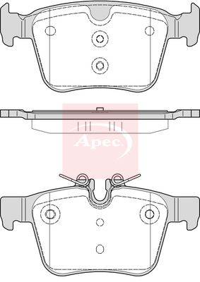 APEC Brake Pad Set, disc brake PAD2268