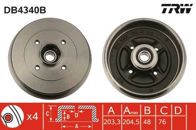 Тормозной барабан DB4340B