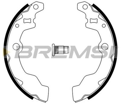 Комплект тормозных колодок BREMSI GF0882A для MITSUBISHI GALANT