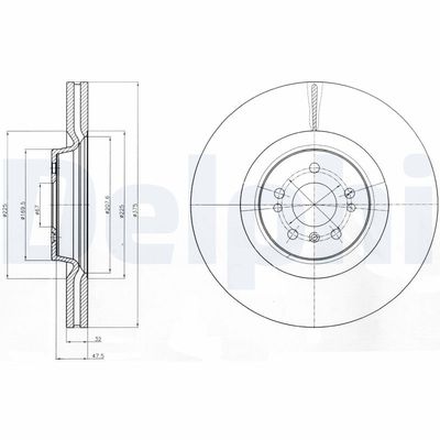 BREMSSCHEIBE DELPHI BG9060C