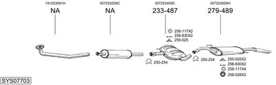 SISTEM DE ESAPAMENT BOSAL SYS07703