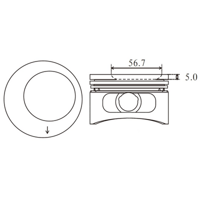 PISTON MV Parts MVP9001