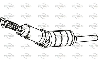 Filtr sadzy / filtr cząstek stałych, układ wydechowy FENNO P9866DPF