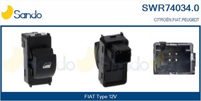 Interruttore, Alzacristallo SANDO SWR74034.0