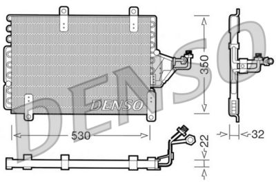 DENSO DCN09143 Радиатор кондиционера  для FIAT TIPO (Фиат Типо)