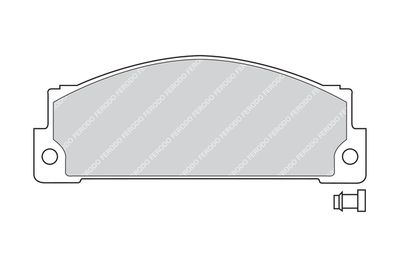 Комплект тормозных колодок, дисковый тормоз FERODO FDB264 для FIAT 127