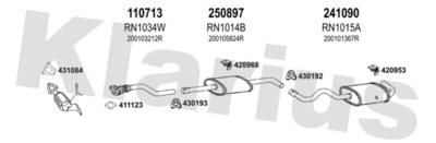 Układ wydechowy KLARIUS 721366E