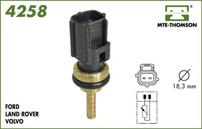 MTE-THOMSON 4258 Датчик включения вентилятора  для VOLVO V50 (Вольво В50)