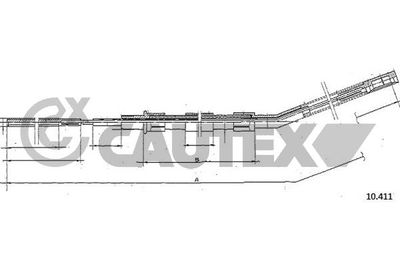 Тросик, cтояночный тормоз CAUTEX 766040 для BMW 1502-2002