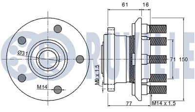 RADLAGERSATZ RUVILLE 221241 1