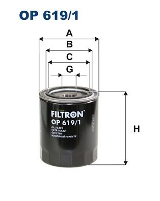 Масляный фильтр FILTRON OP 619/1 для MAZDA BT-50
