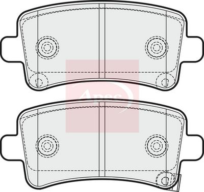 APEC Brake Pad Set, disc brake PAD1697