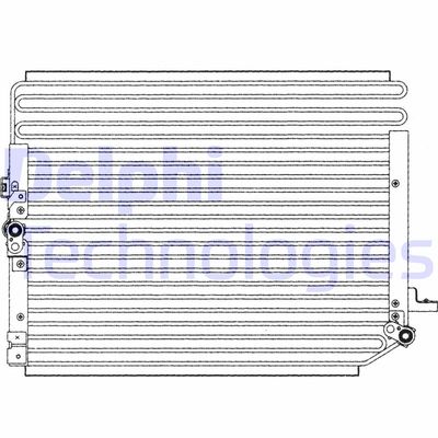 Конденсатор, кондиционер DELPHI TSP0225203 для TOYOTA 4 RUNNER